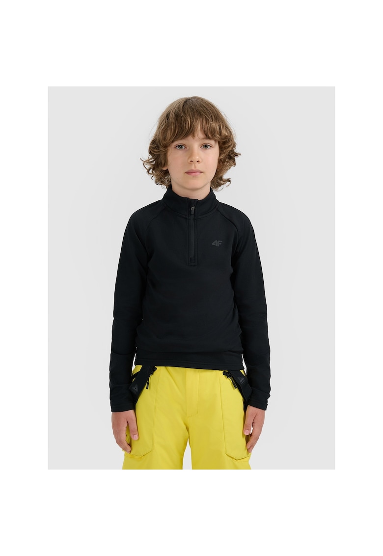 Hanorac sport copii - lenjerie termica - negru - tehnologie 4FWarm - unisex -