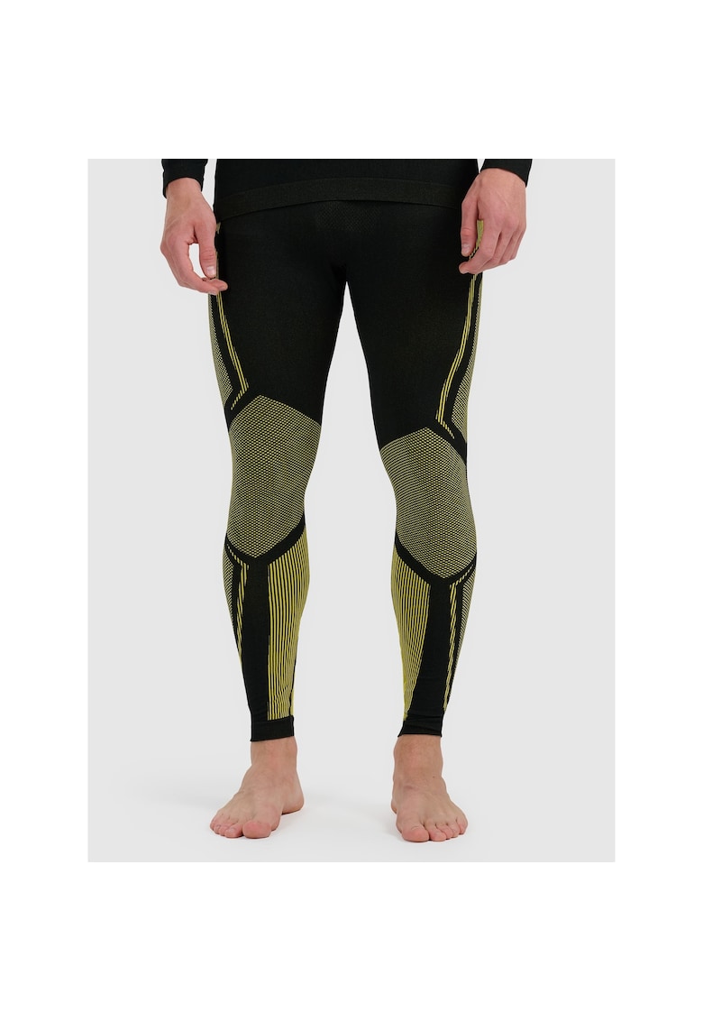Pantaloni poliesterwqfwqd - Negru/Galben