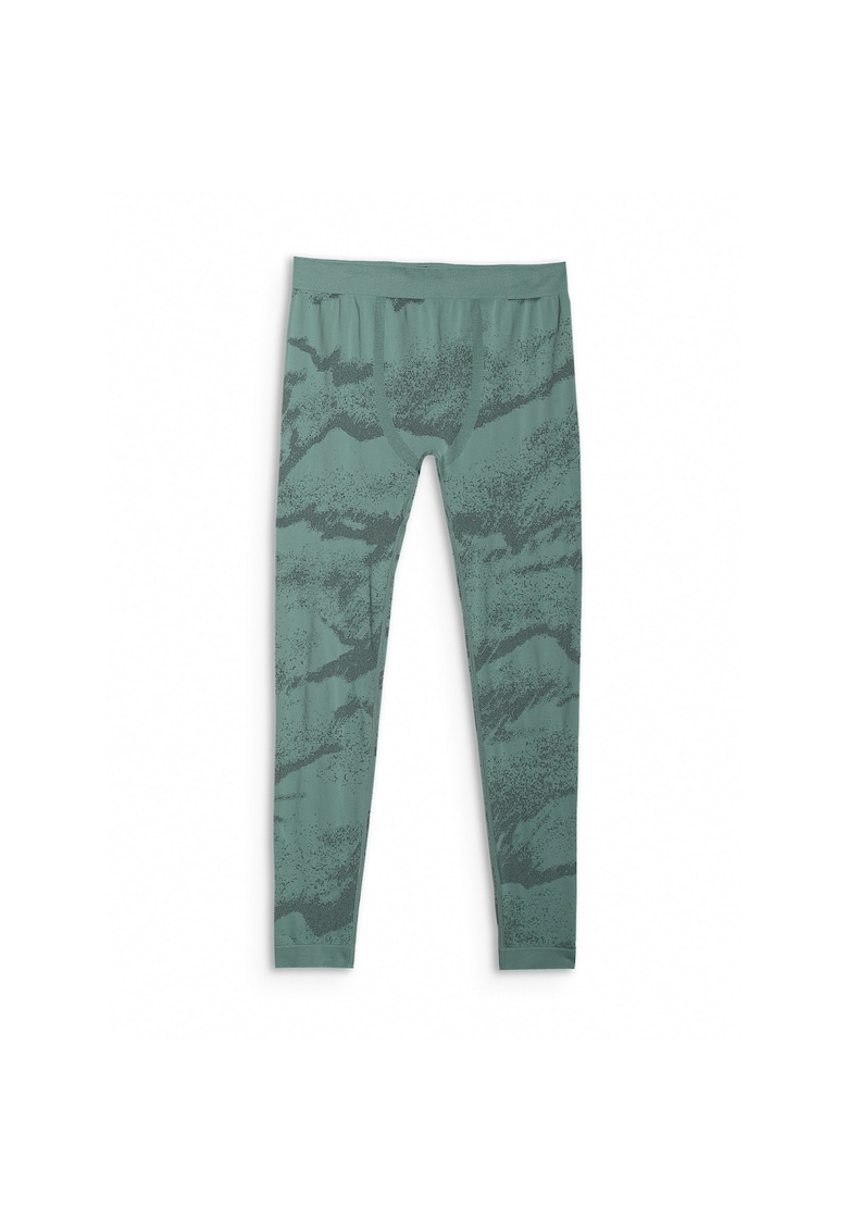 Pantaloni termoactivi barbati - fara cusaturi - verde - poliester