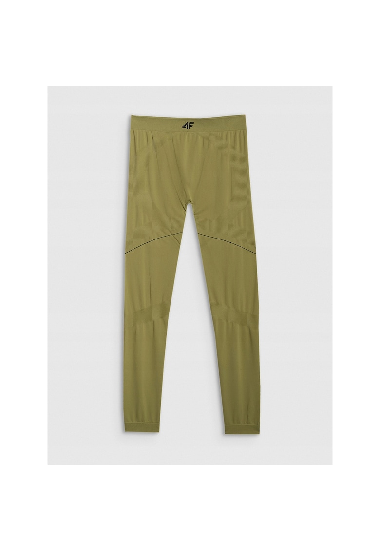 Pantaloni sport barbati lenjerie termoactiva fara cusaturi - kaki - poliester -