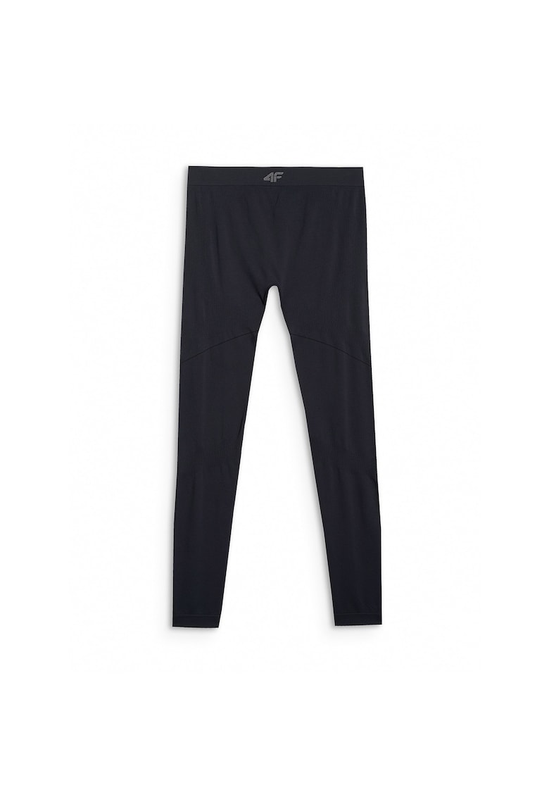 Pantaloni sport barbati - termoactivi - fara cusaturi - negru - poliester -