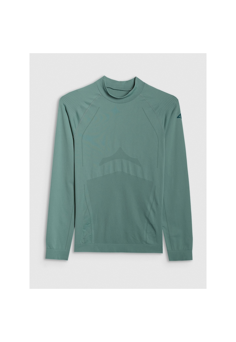 Bluza sport barbati - termoreactiva fara cusaturi - verde - poliester