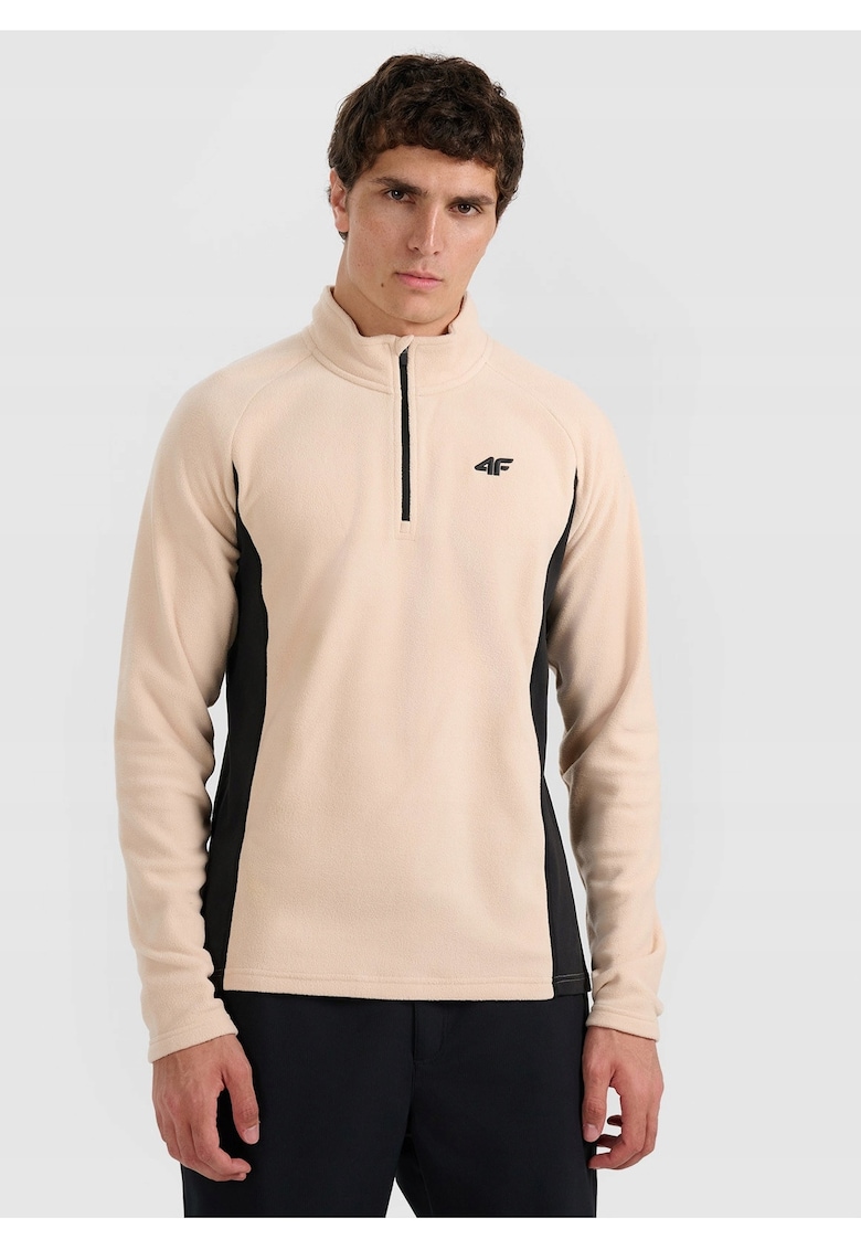 Bluza termica fleece - bej - tehnologie 4FWarm - croiala slim - pentru barbati