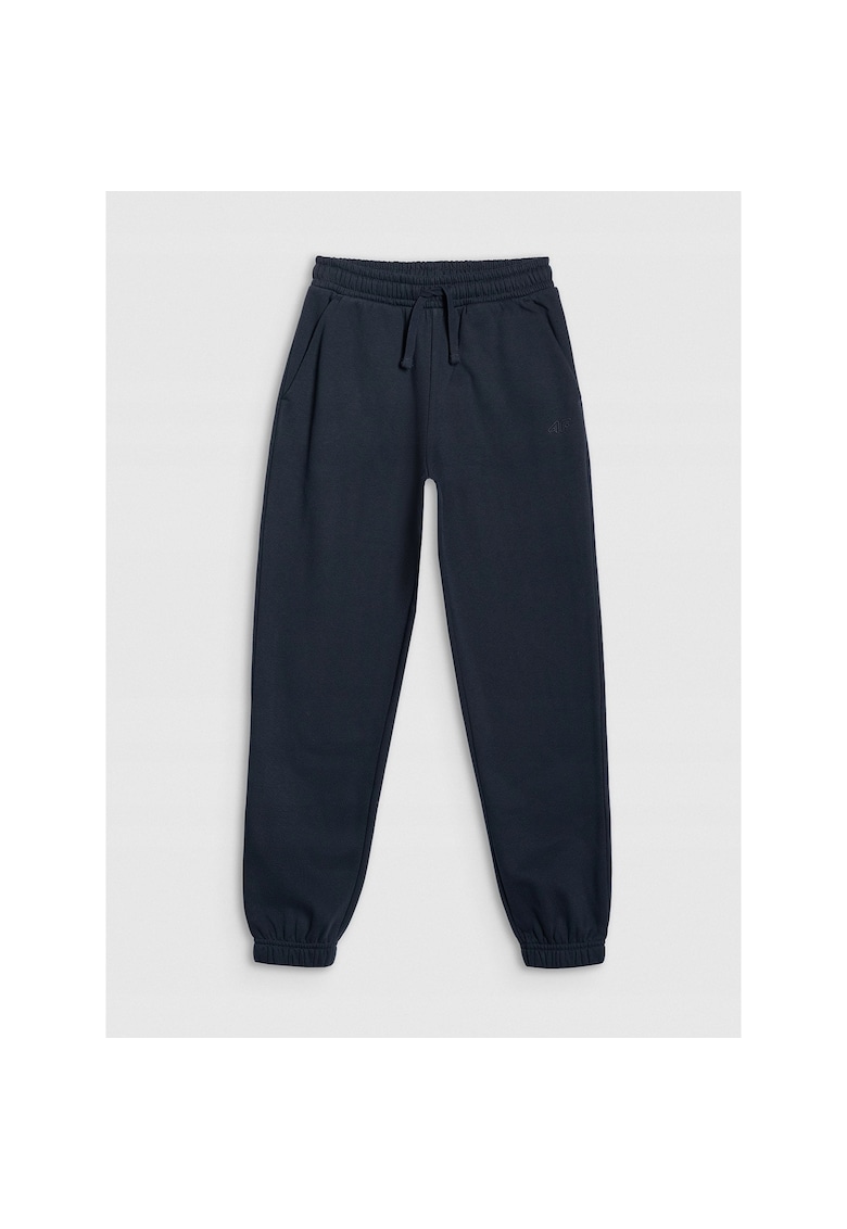 Pantaloni sport copii - jogger - bleumarin - croiala oversize - bumbac/poliester