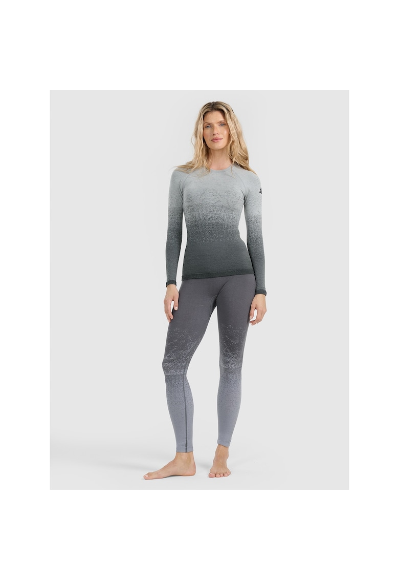 Colanti termoactivi lana merinos - slim fit - gri - fara cusaturi - Gri