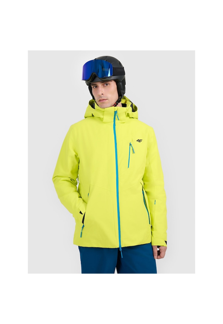 4f Geaca de ski barbati - poliester - verde