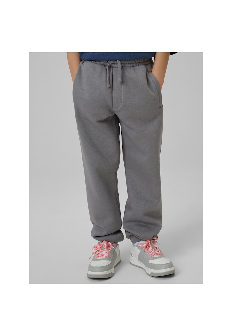 Pantaloni sport baieti - bumbac - gri