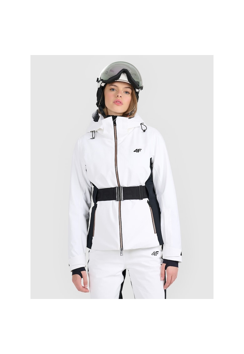 Geaca de schi dama membrana Dermizax 20000 - Primaloft - alb - poliester