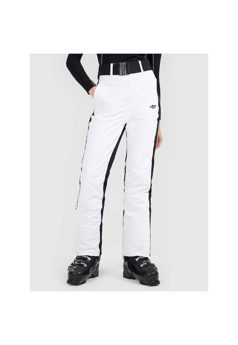 Pantaloni sport dama - alb - poliester - de ski