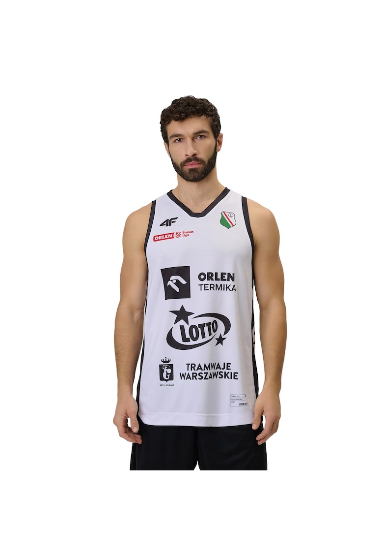 Maiou de meci replica Legia Varsovia - tehnologie Dry - alb - fabricat in Polonia - barbati