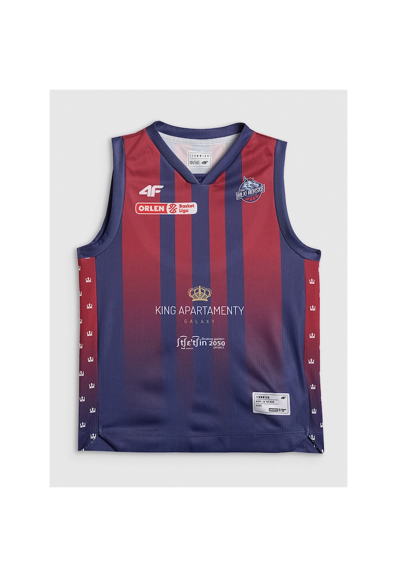 Maiou sport copii - bleumarin/rosu - tehnologie 4FDry - poliester