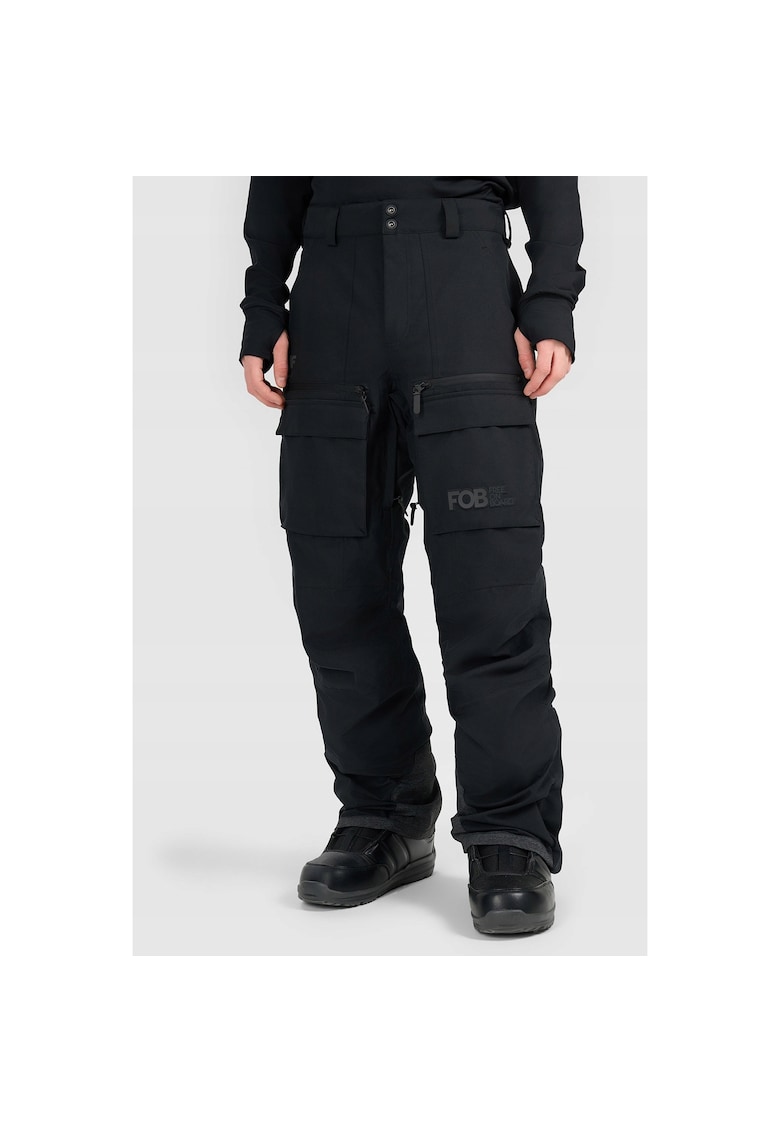 Pantaloni schi barbati - poliester - negru