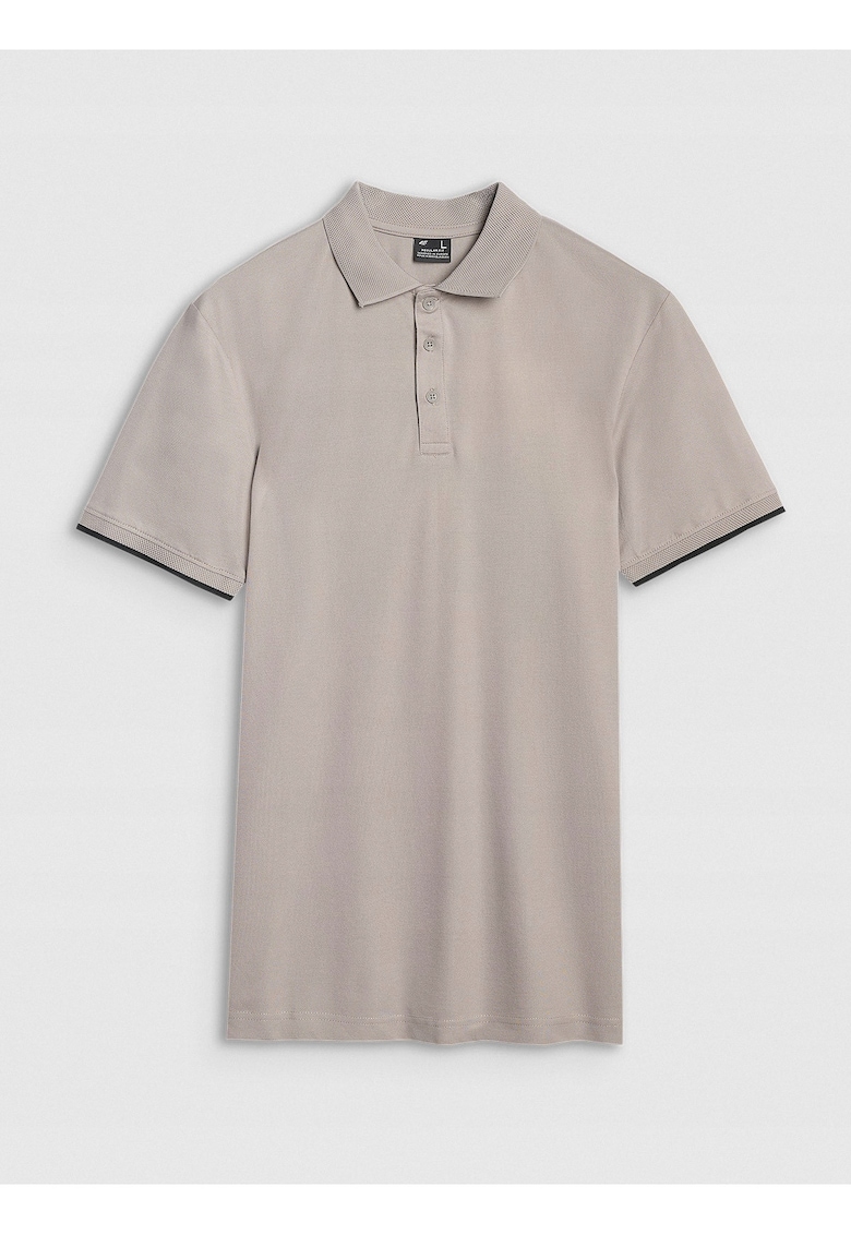 Tricou polo barbati - regular - gri - bumbac