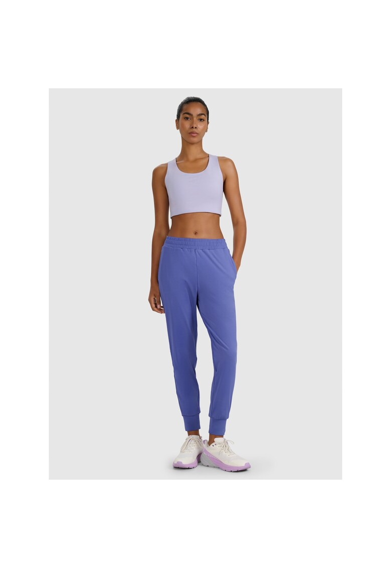 Pantaloni sport dama leggins - albastru - poliester -