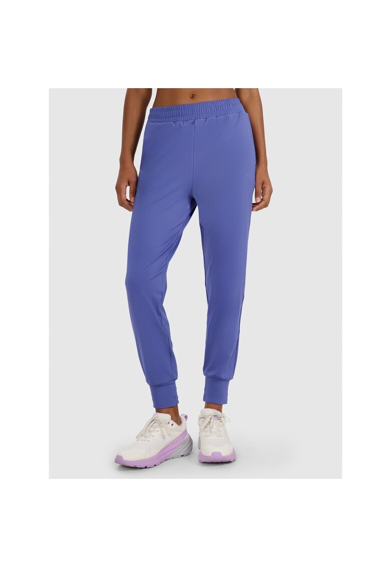 Pantaloni sport dama - colanti de antrenament - bleumarin - poliester