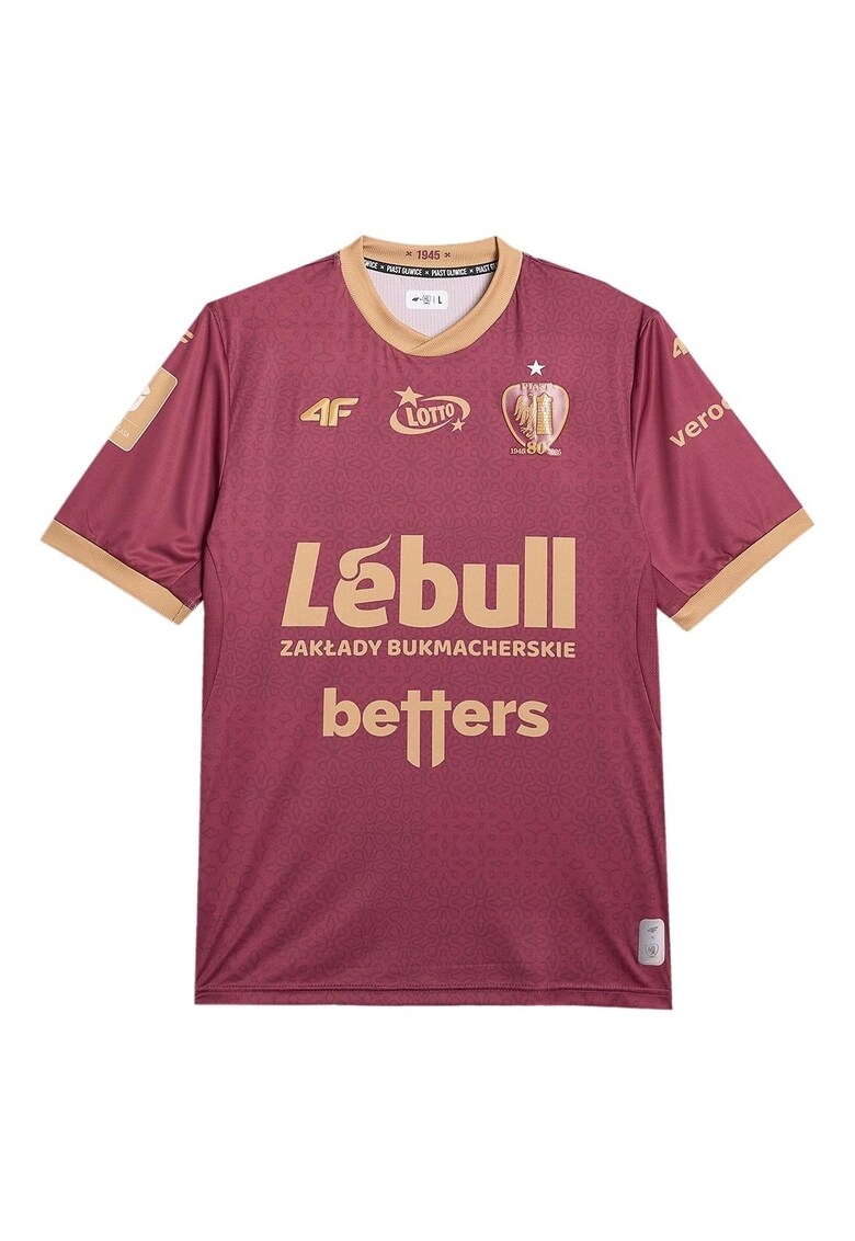 Tricou sport barbati mov/portocaliu - poliester -