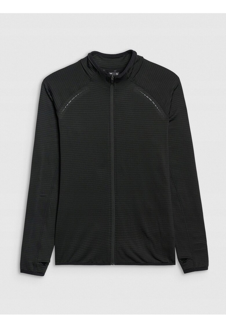 Hanorac dama regular - negru - poliester - cu uscare rapida