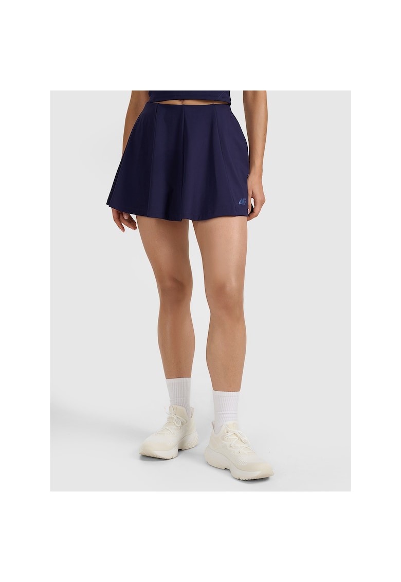 Fusta sport tenis - bleumarin - croiala evazata - material sintetic