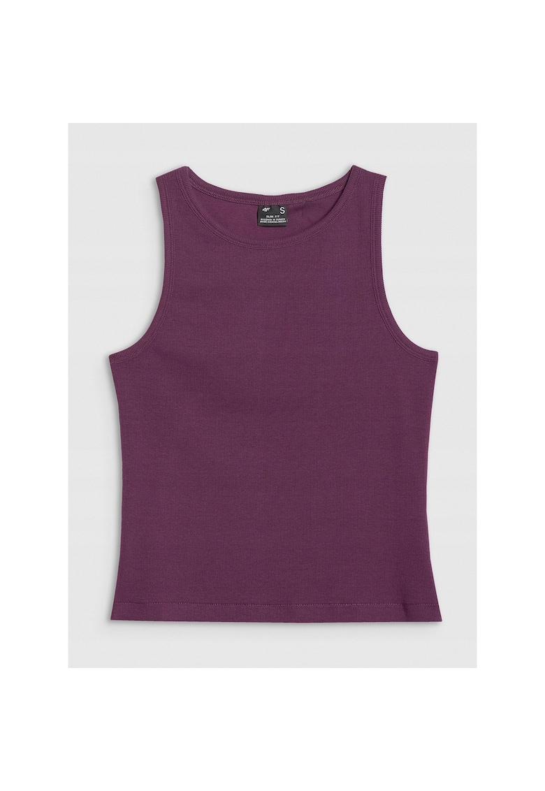 Top slim violet - bumbac - pentru sport -