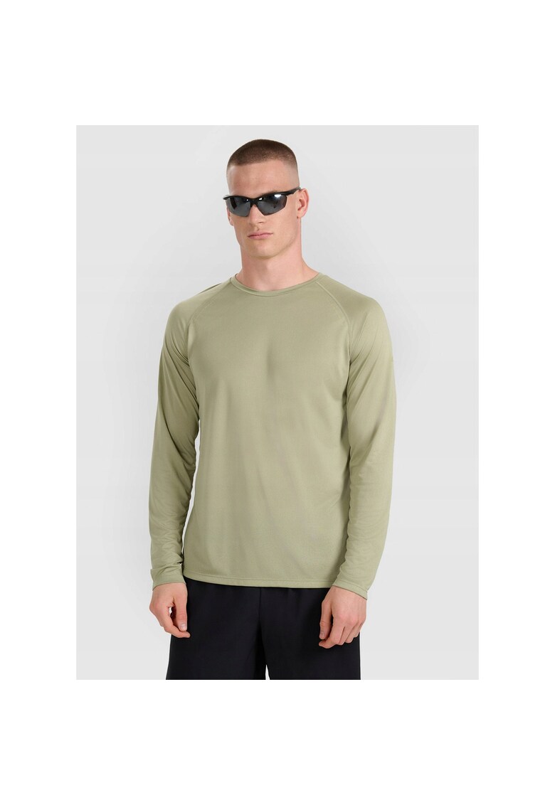 Bluza sport barbati maneca lunga - verde - poliester -