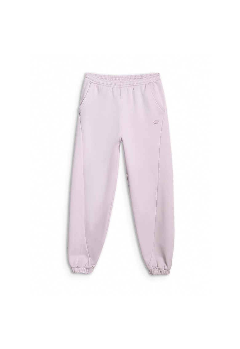 Pantaloni sport dama jogger - violet - bumbac