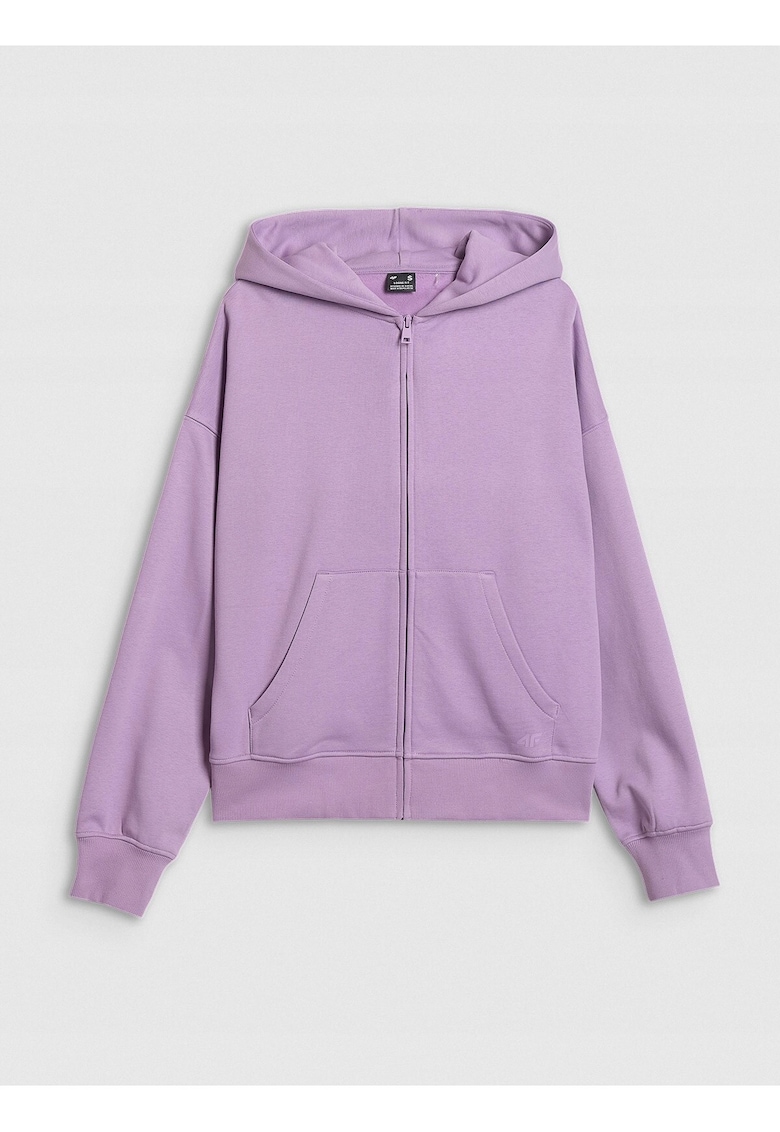 Hanorac dama violet - gluga - bumbac - Violet