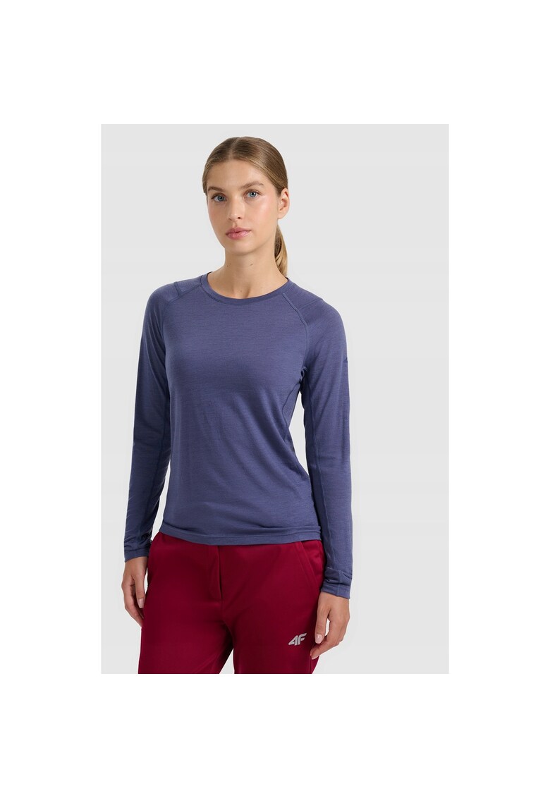 Bluza sport dama - lana - albastru