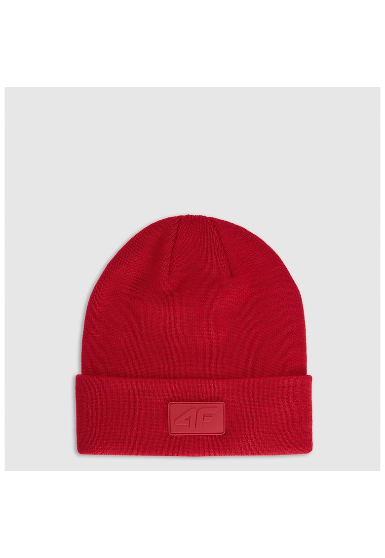 Caciula beanie unisex rosie - poliester - dimensiune universala