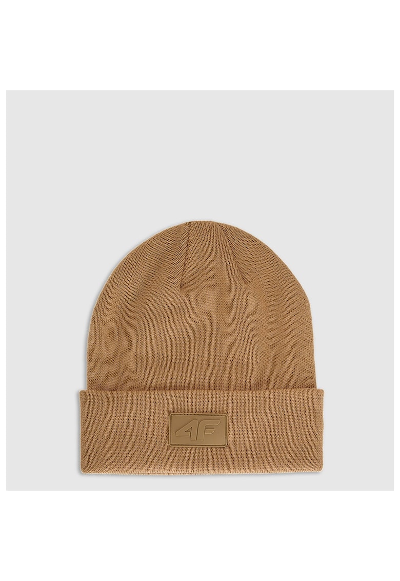 Caciula beanie unisex culoare maro - dimensiune universala - material sintetic
