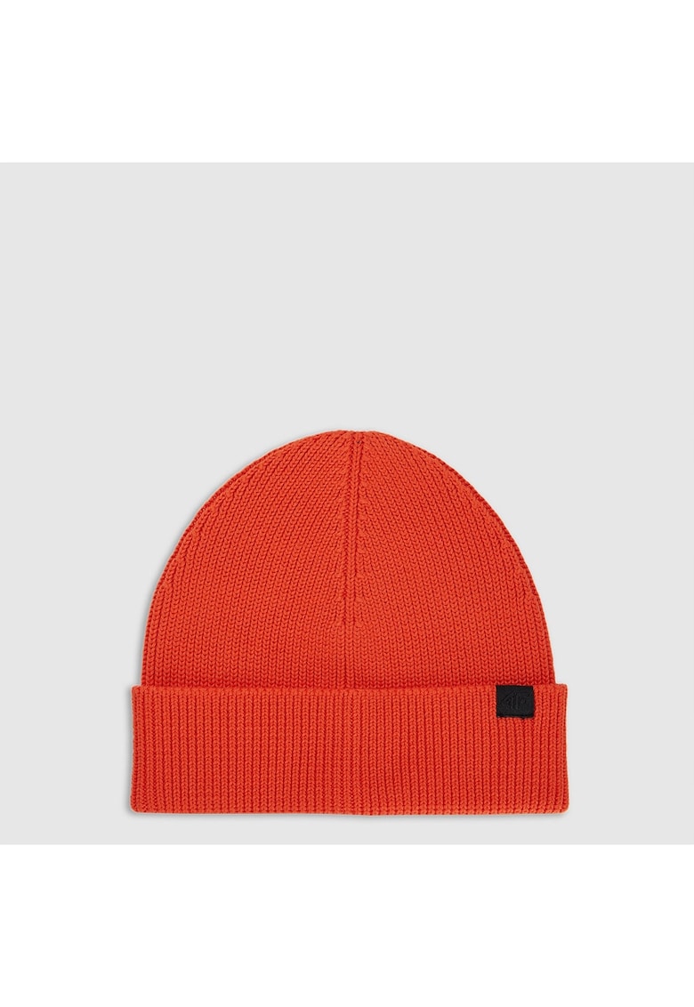 Caciula beanie barbati rosu - uni - 100% bumbac - sezon toamna-iarna 2025
