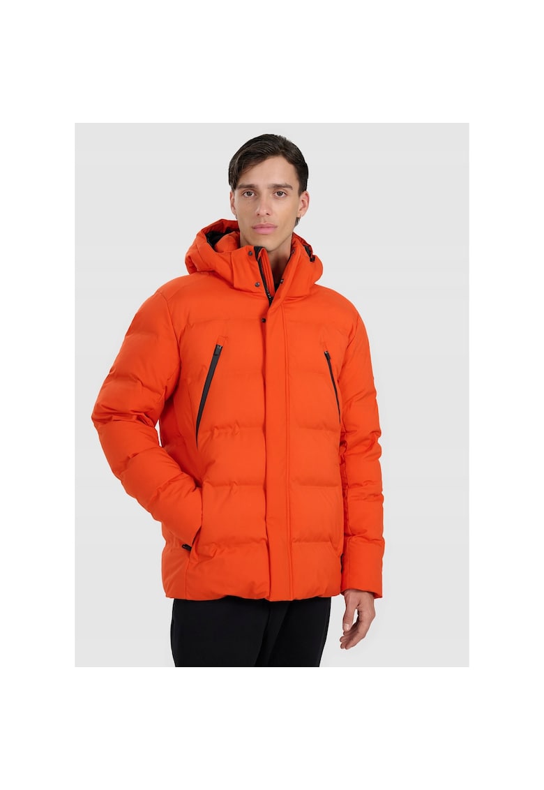 Geaca trekking barbati - poliester - rosie