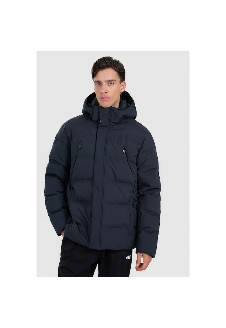Geaca sport barbati - poliester - negru