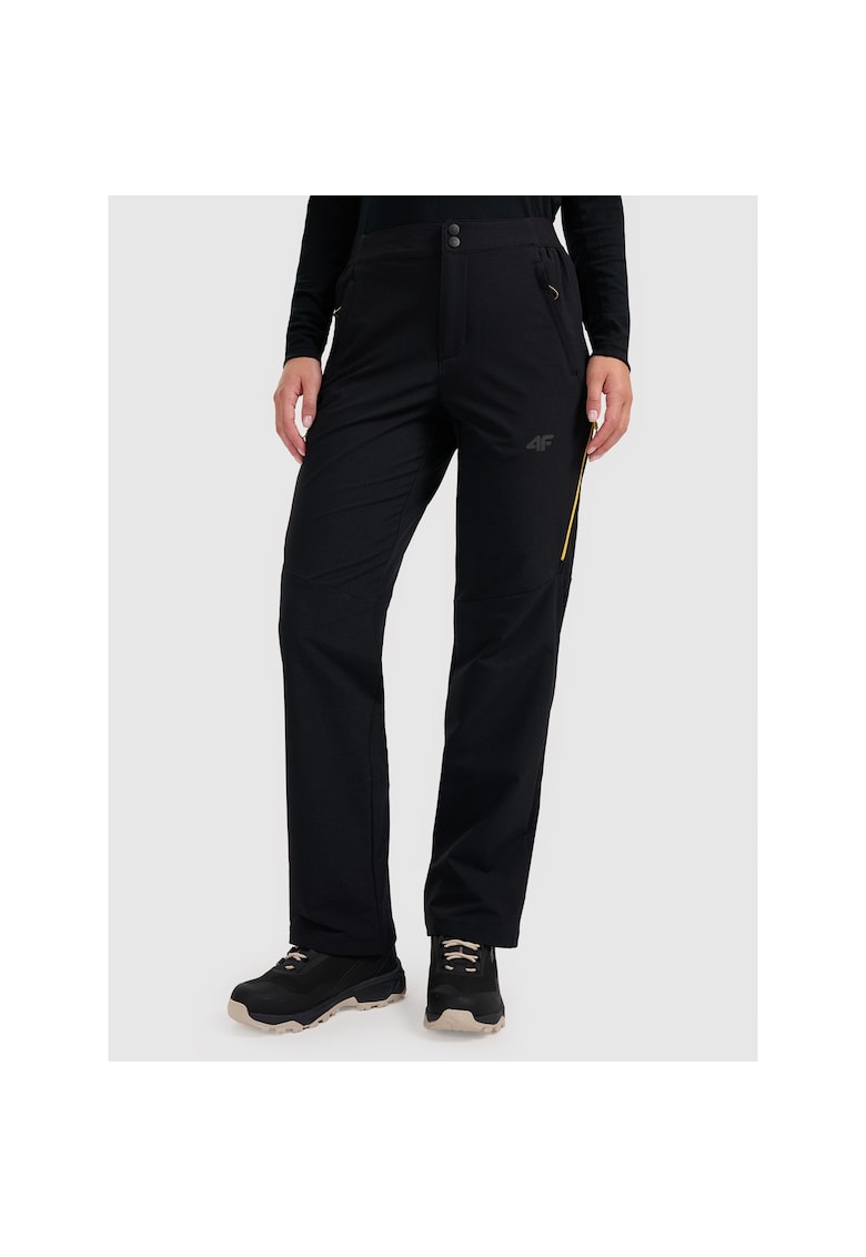 Pantaloni trekking negru poliester - Negru