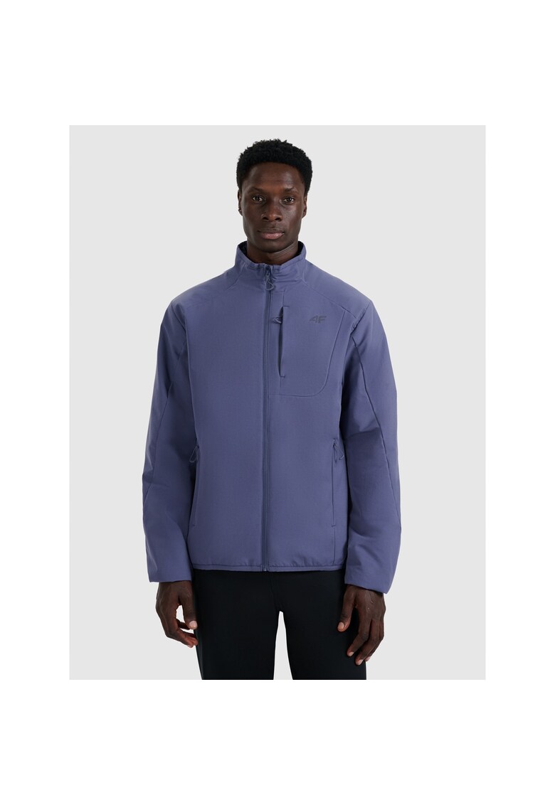 Geaca de trekking barbati - poliester - bleumarin
