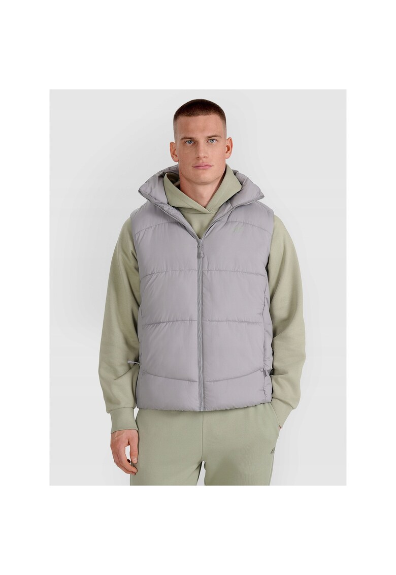 Vesta matlasata barbati gri - umplutura sintetica - croiala regulara - sezon primavara-vara