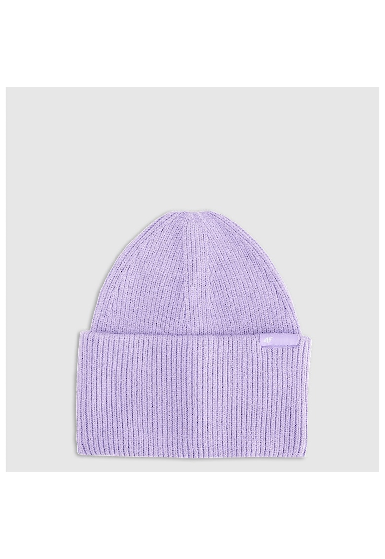 Caciula beanie unisex - mov - marime universala - material din viscoza