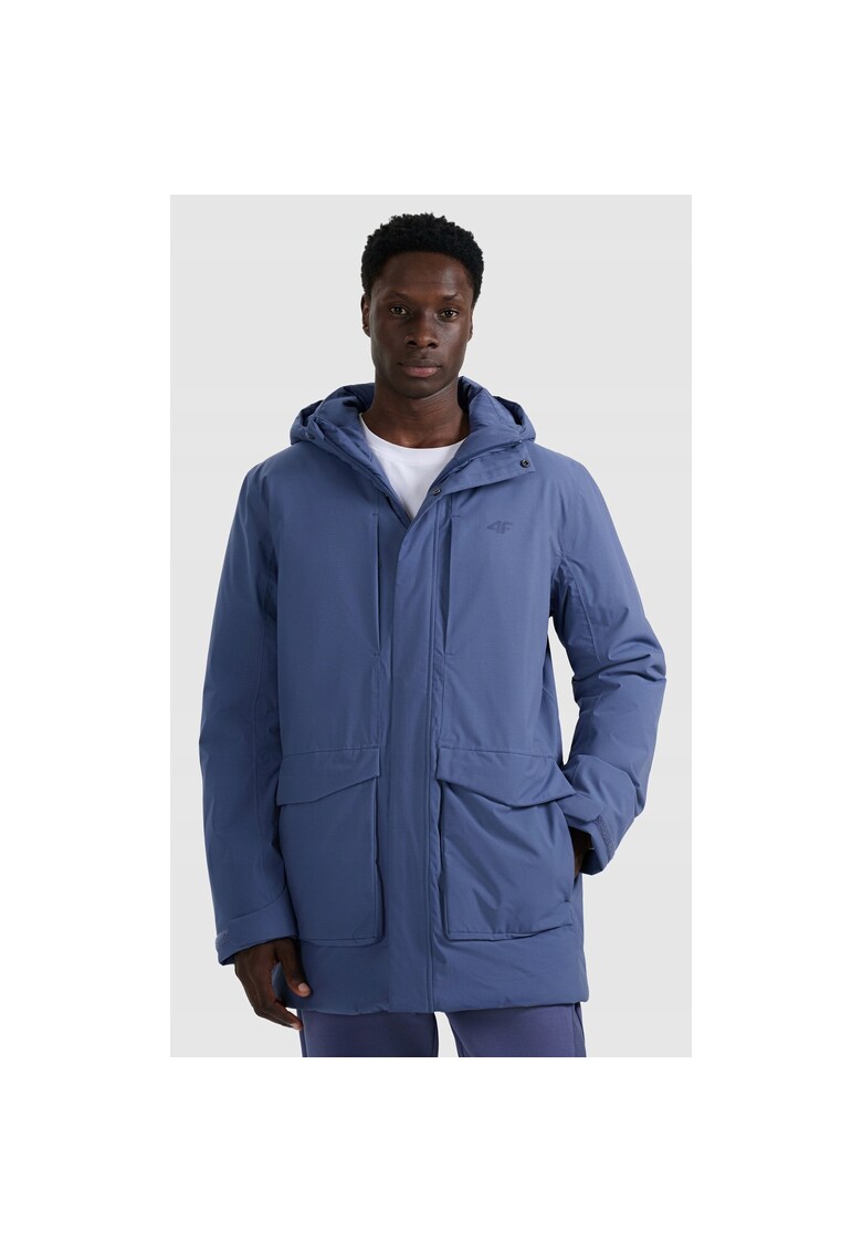 Geaca de trekking barbati poliester - bleumarin