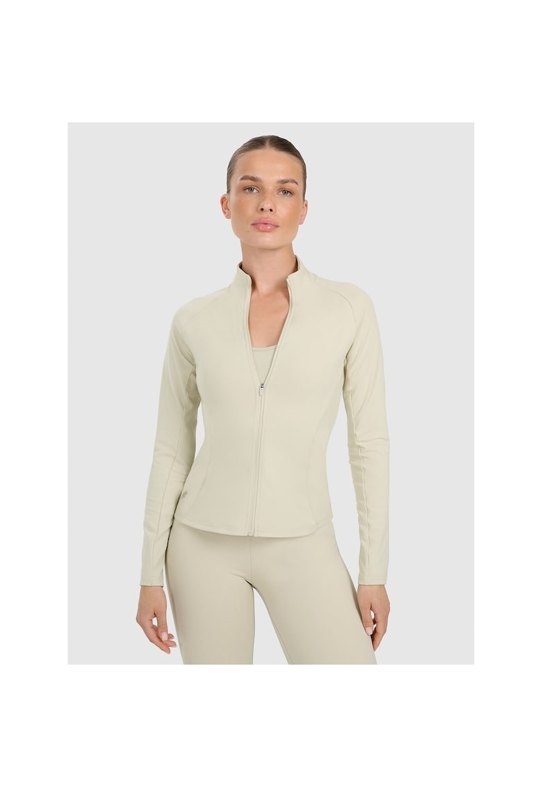 Bluza de trening dama slim - uscare rapida - bej -