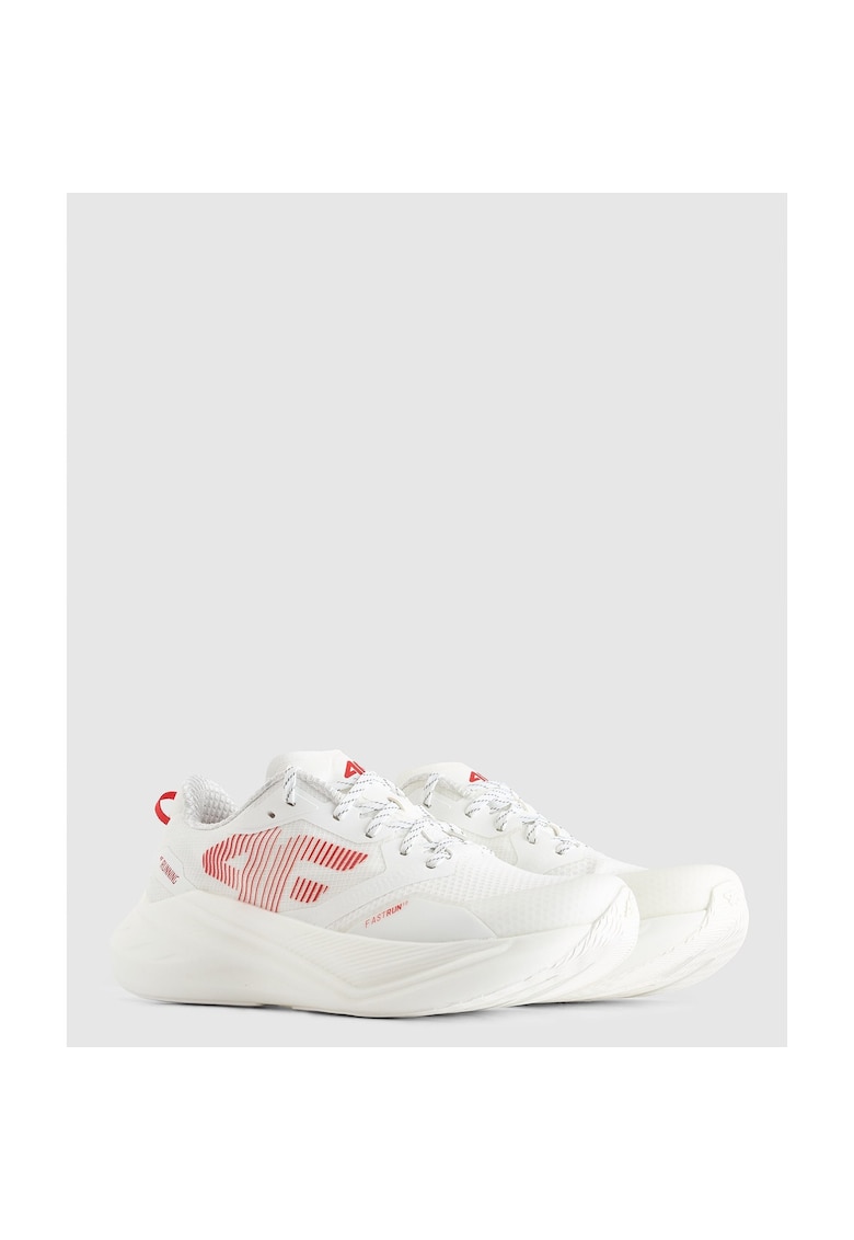 Pantofi sport unisex Fast Run 1.0 - alb - respirabili - talpa din cauciuc