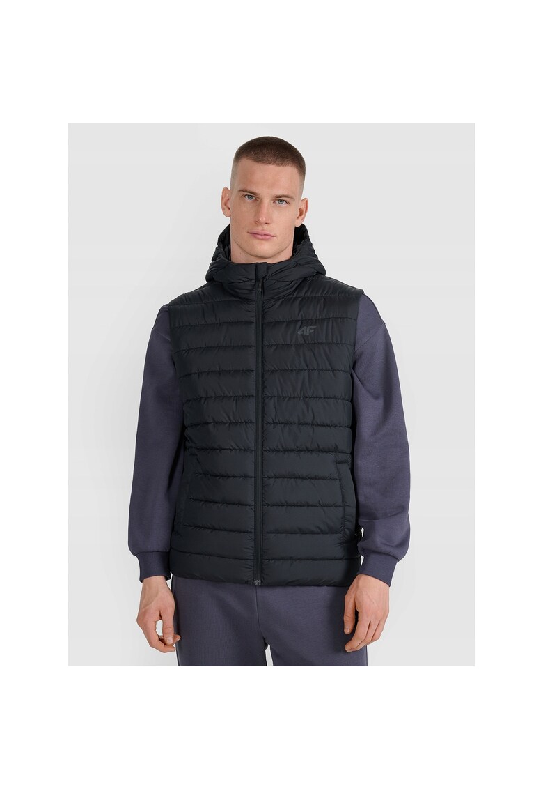 Vesta sport matlasata - umplutura sintetica - negru - poliester