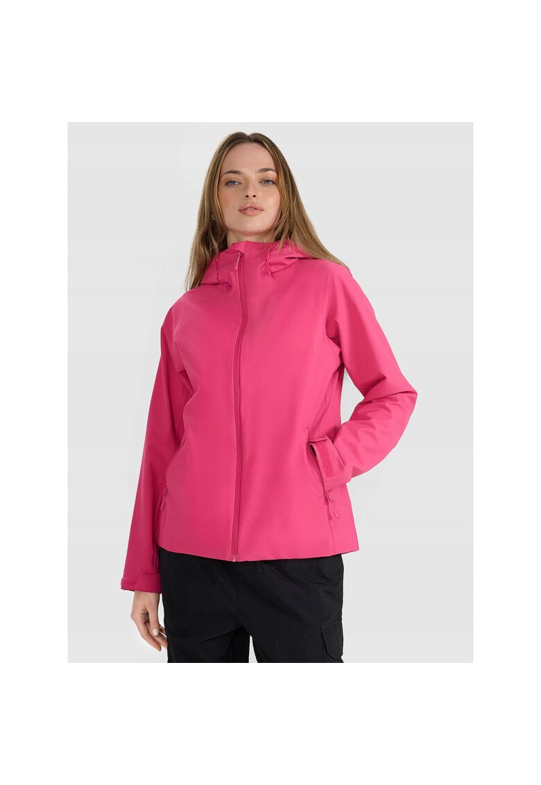 Geaca de tranzitie roz - membrana NeoDry 5000 - pentru femei - poliester -
