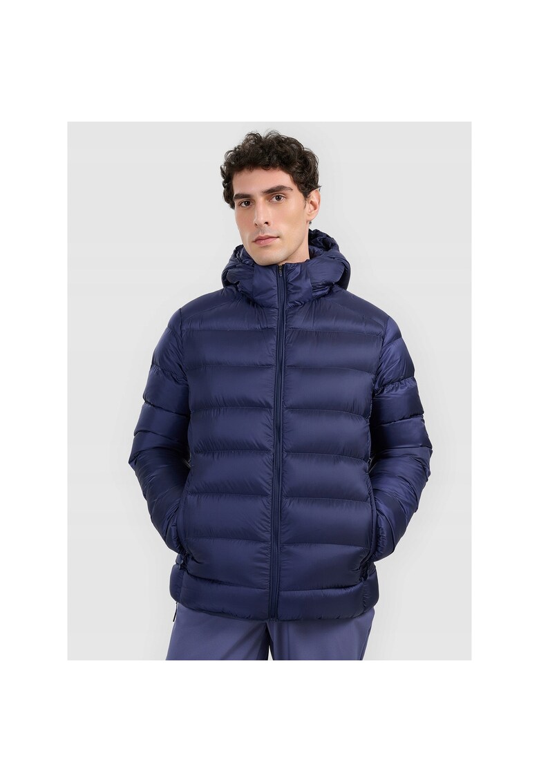 Geaca de trekking barbati - din poliester - bleumarin