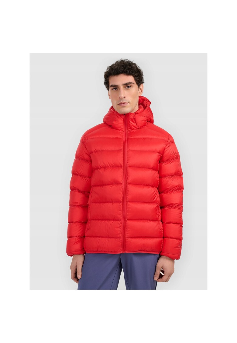 Geaca trekking barbati poliester - rosu