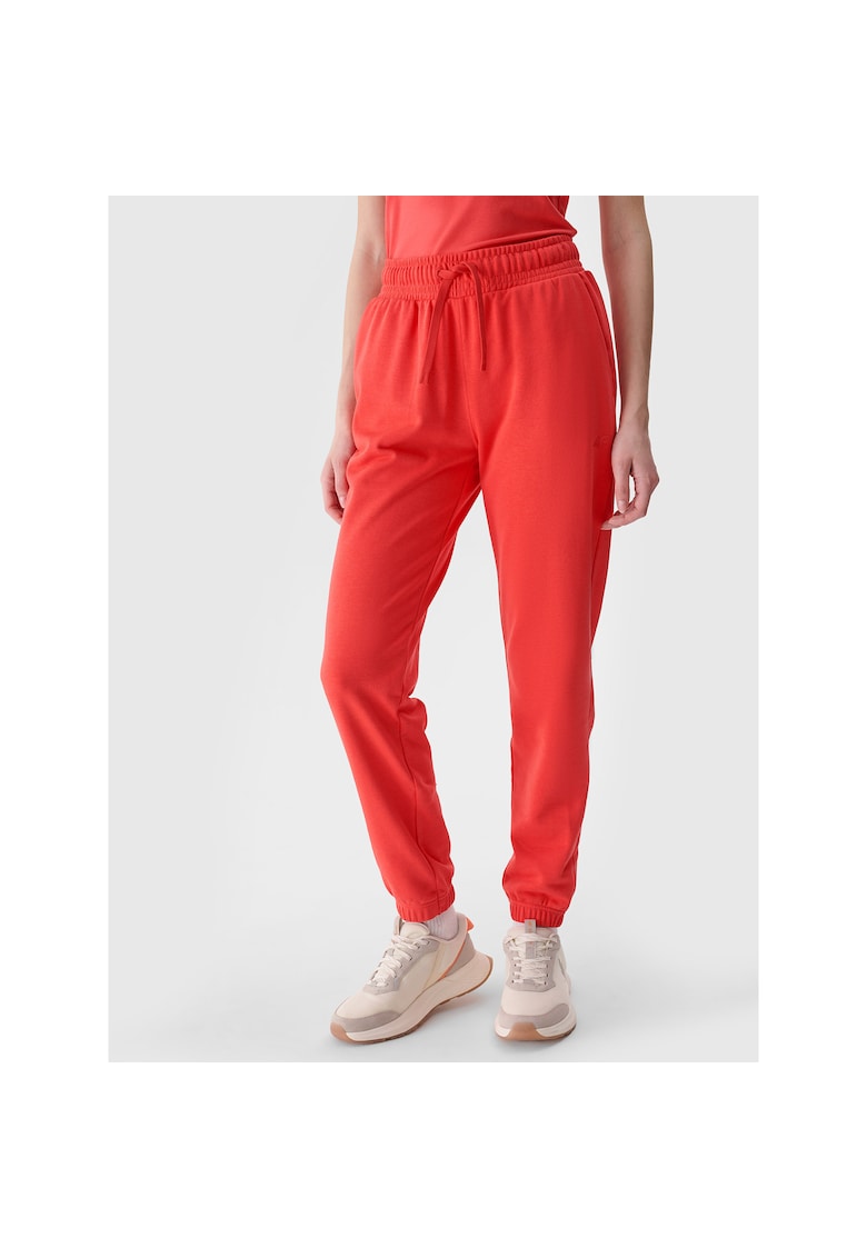 Pantaloni sport dama - rosu - bumbac