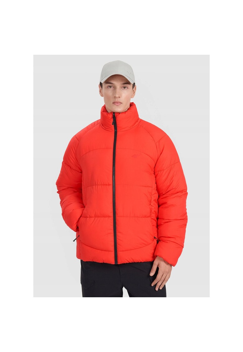 Jacheta trekking barbati - din poliester - rosu