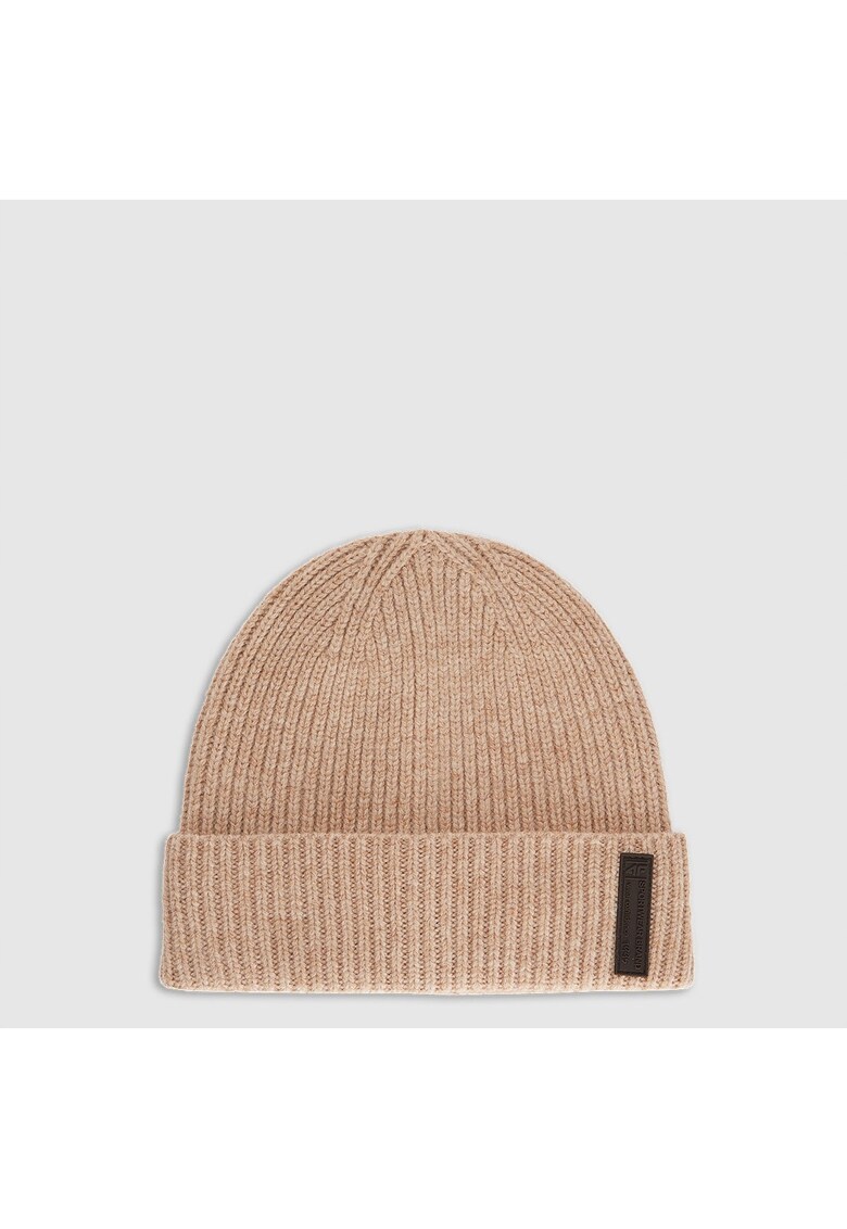 Caciula beanie barbati lana - bej - L