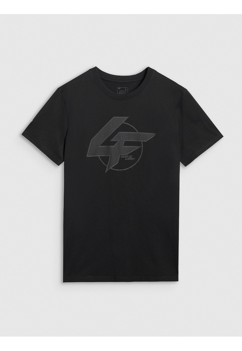 Tricou barbati bumbac confortabil - negru - uni