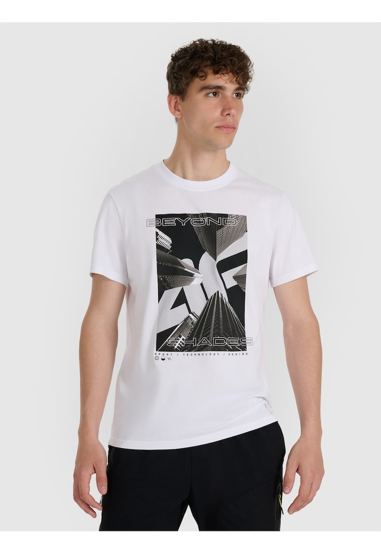 Tricou pentru barbati bumbac - confortabil - alb