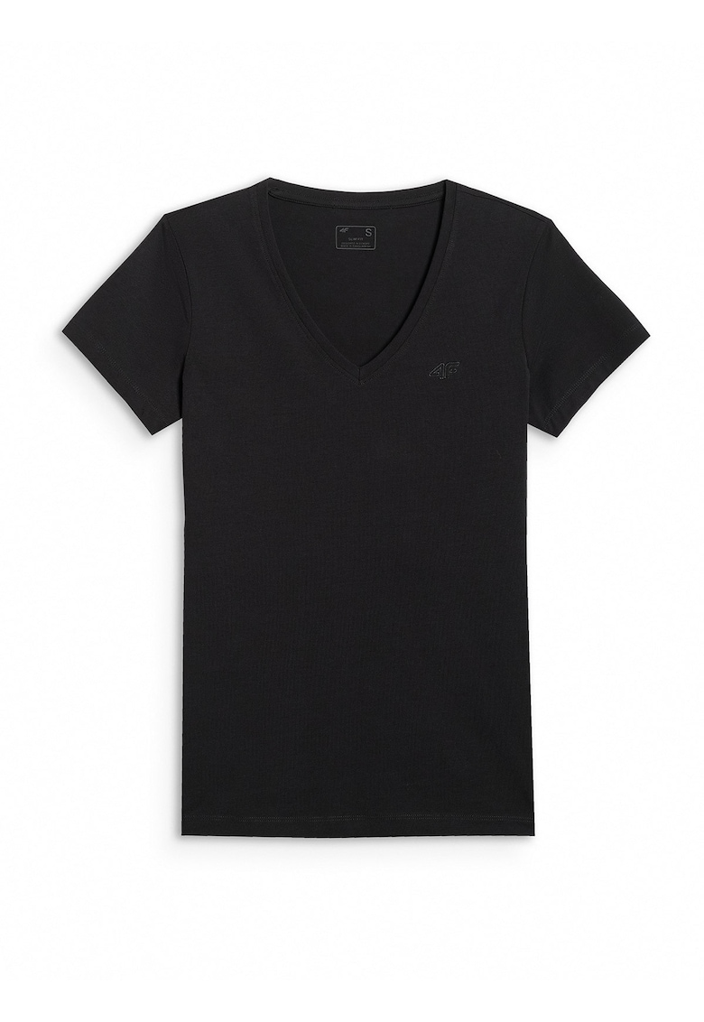 Tricou dama slim - bumbac - negru