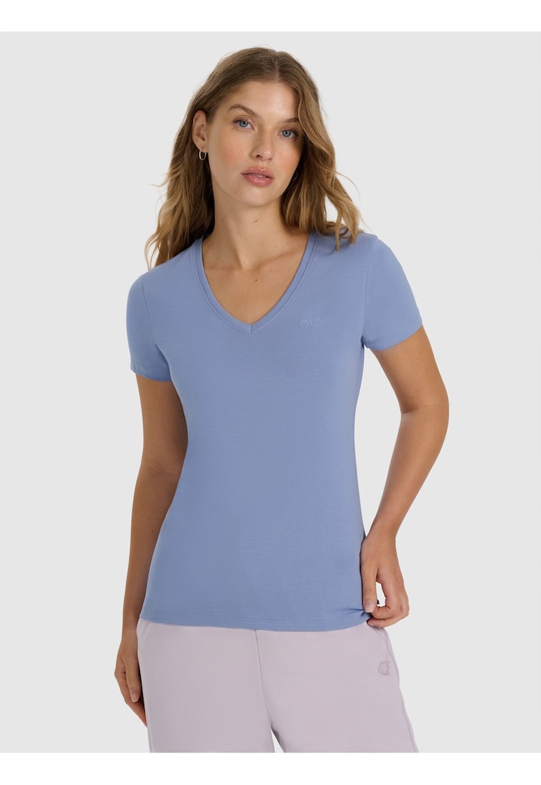 Tricou dama bumbac - albastru -